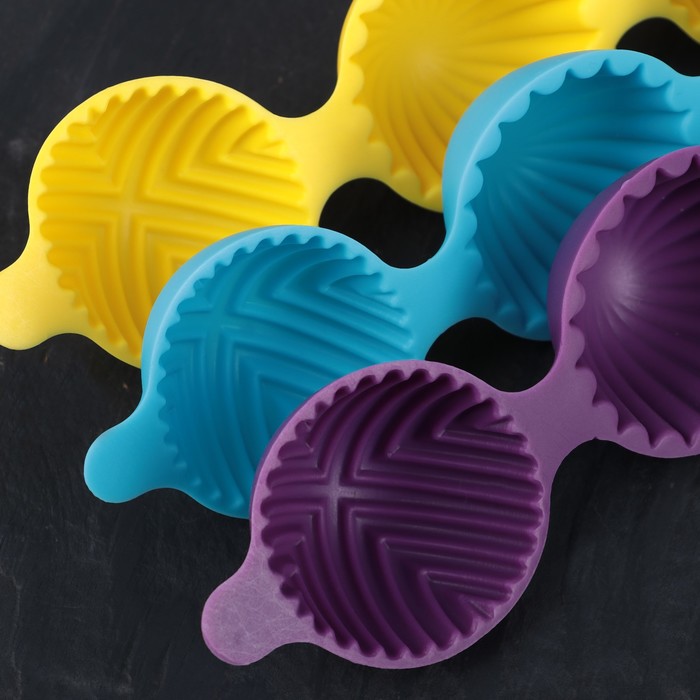 Форма для льда и шоколада, 3 ячейки, 23х6х3 см "Арабская ночь" МИКС