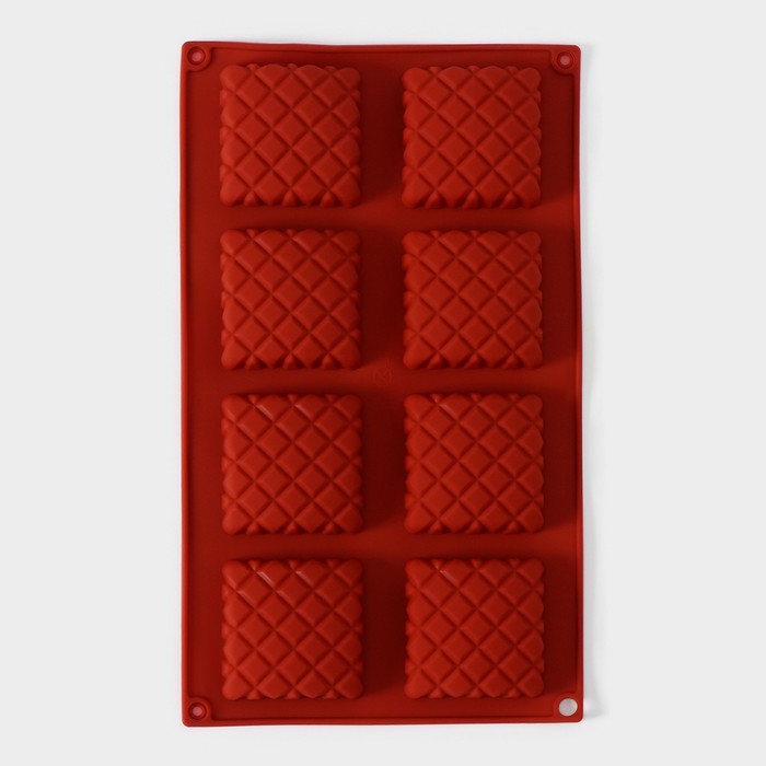 Форма для выпечки "Печенье", 8 ячеек