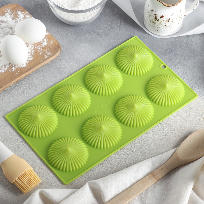 Форма для выпечки, 8 ячеек, 28,5х17х1,5 см "Трюфель"