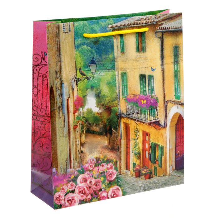 Пакет ламинированный вертикальный «Отпуск в Европе», ML 23 × 27 × 8 см