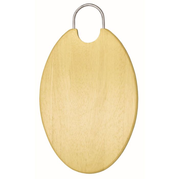 Доска разделочная овальная Green way, с металлической ручкой, 22 × 32 × 1,2 см