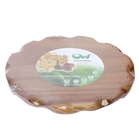 

Доска разделочная круглая Green way, тонированная, с желобком, 22 × 1 см