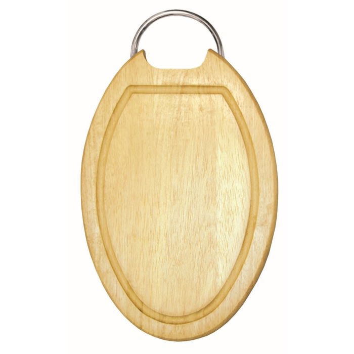Доска разделочная овальная Green way, с металлической ручкой, 22 × 33 × 2 см