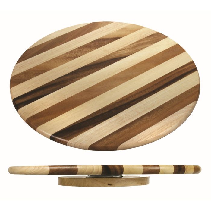 Вращающаяся подставка "Ленивая Сьюзен" в полоску, 35 см