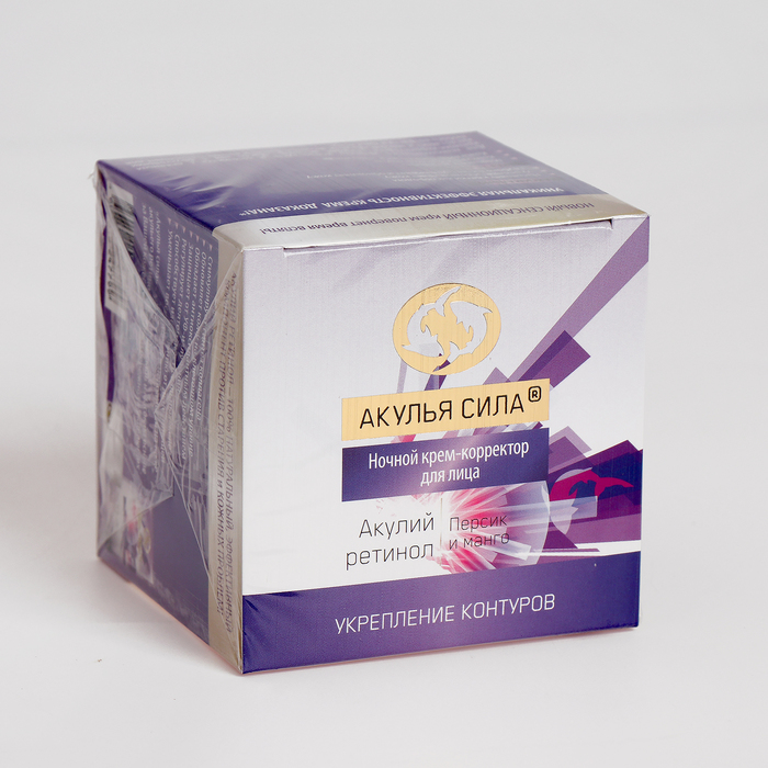 Крем-корректор для лица "Акулий ретинол. Персик и манго"