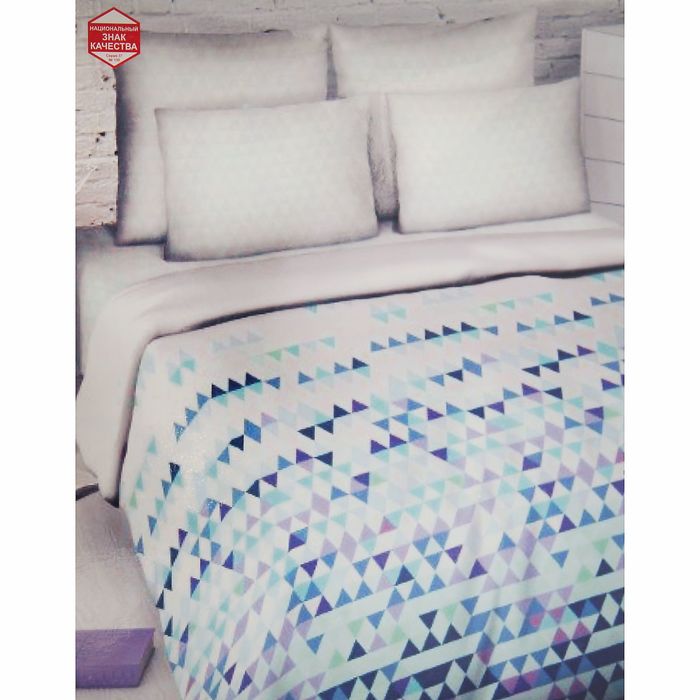 Постельное бельё евро Василиса «Калейдоскоп», 215х200см, 200х220см, 70х70см - 2 шт
