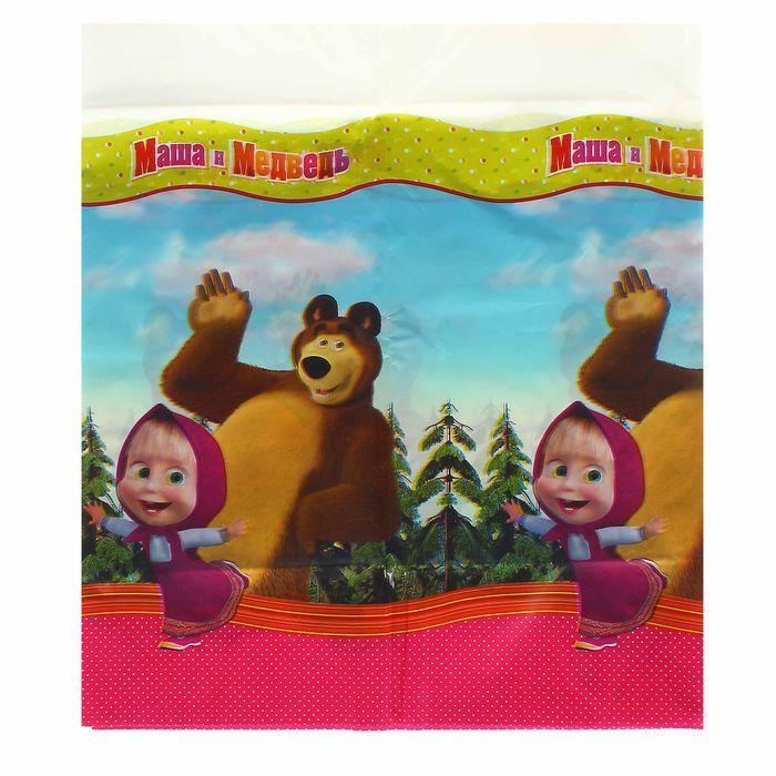 Скатерть п/э Маша и Медведь 130х180смЮ