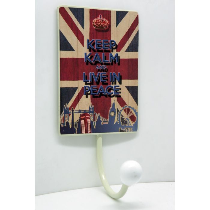 Настенный крючок "UJ: Живи в мире"