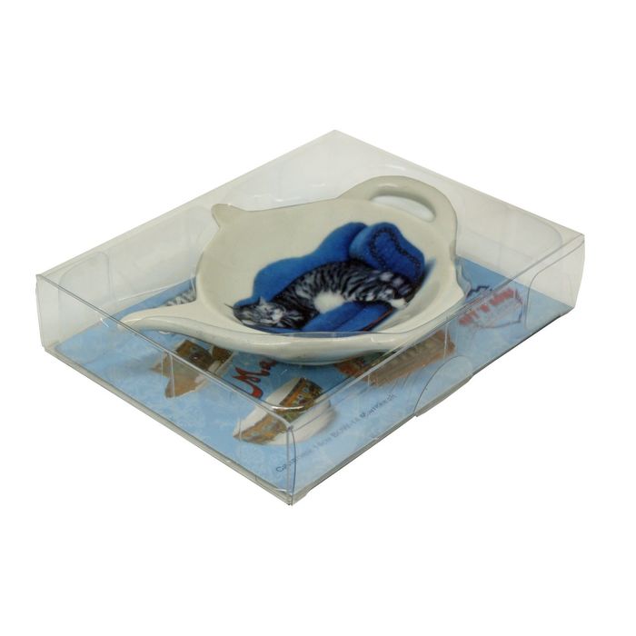 Подставка-блюдце под чайные пакетики "Кот"