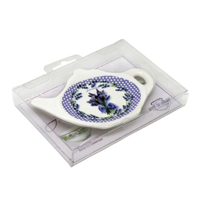 Подставка-блюдце под чайные пакетики "Лаванда"