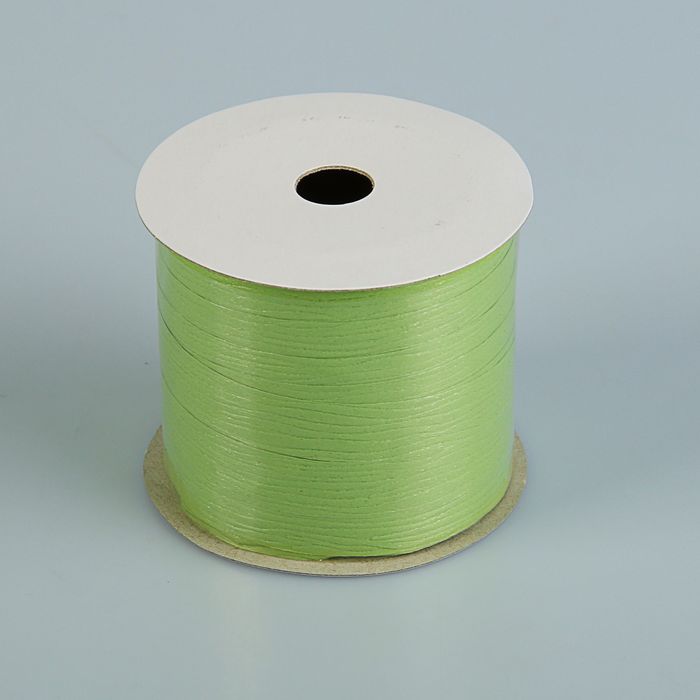 Лента для декора и подарков "Кора дерева", тиснение, фисташковый, 1 см х 25 м