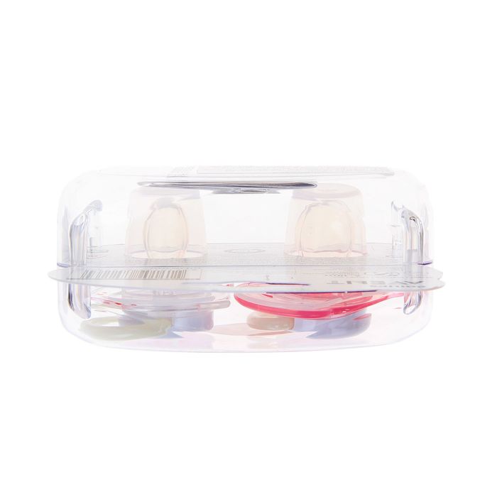 Пустышка силиконовая ортодонтическая «Ночная», для девочек, от 6 до 18 мес., набор 2 шт.