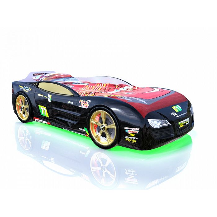 Кровать R2 Черная 800х1800 с подсветкой