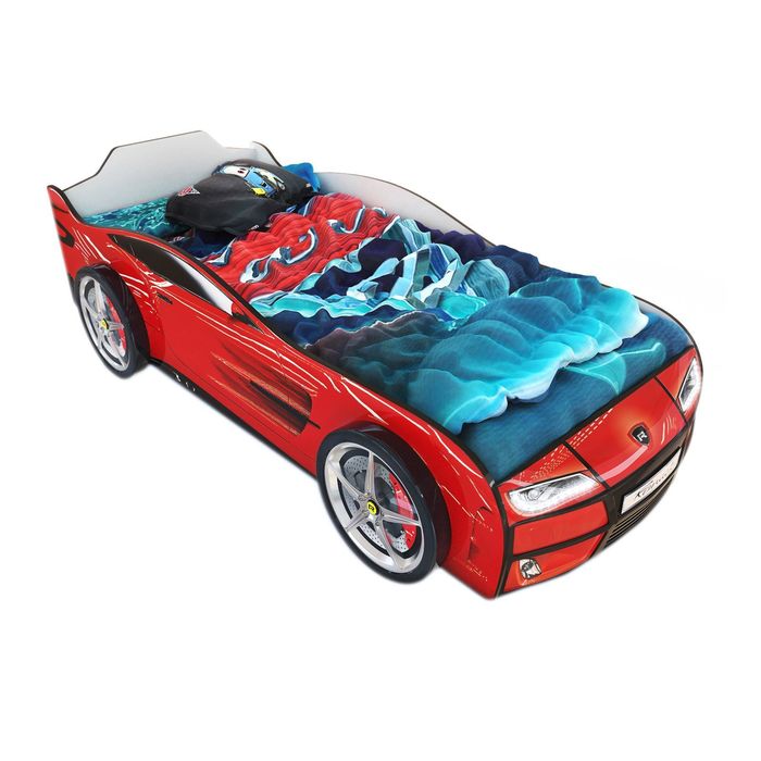 Кровать Kiddy red 700х1600 без подсветки