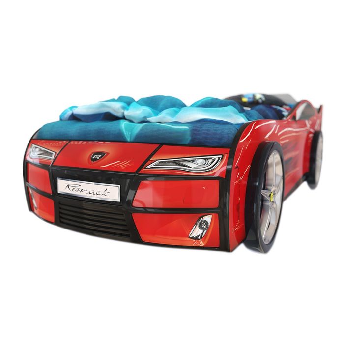 Кровать Kiddy red 700х1600 без подсветки