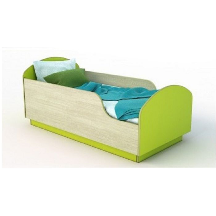 Кровать Малыш без матраца Дуб / Лайм 800х1700