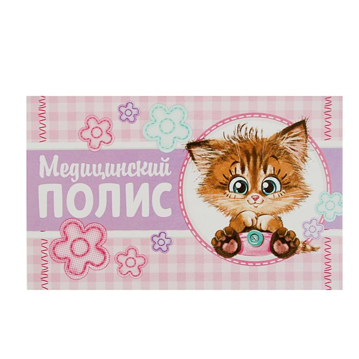 Папка для медицинского полиса &quot;Котик&quot;