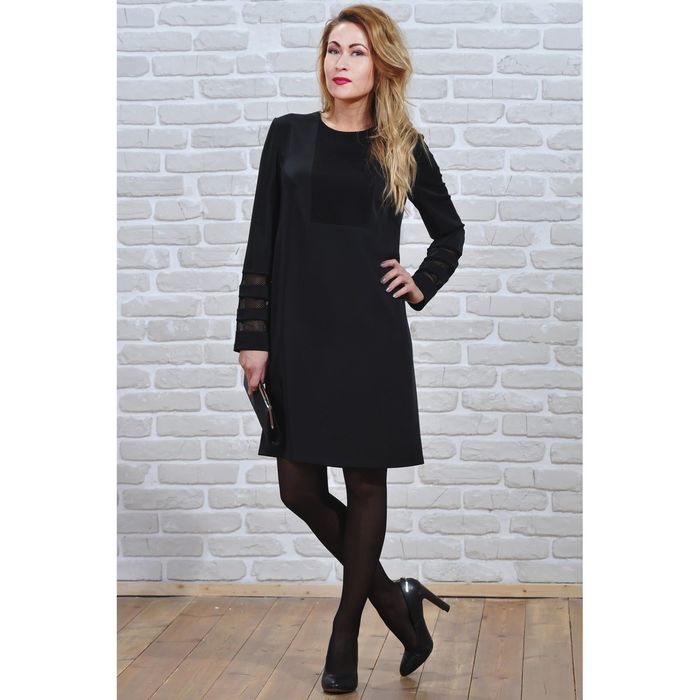 Платье женское 5844, размер 44, рост 164 см, цвет черный
