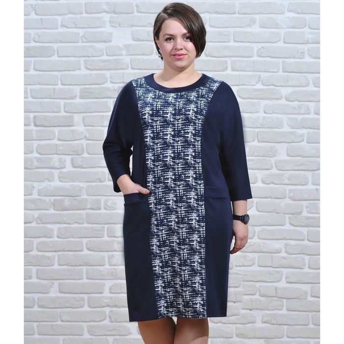 Платье женское 5847, размер 54, рост 164 см, цвет разноцветный