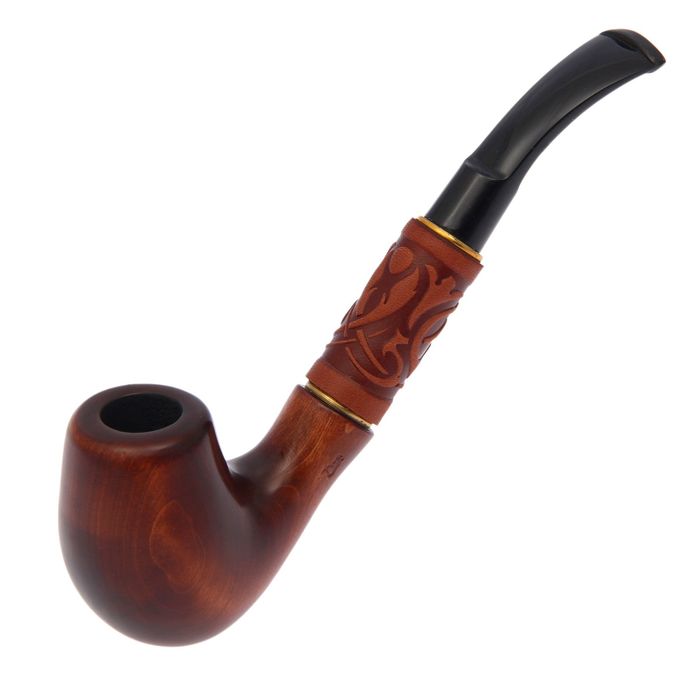 Трубка курительная "Бент в коже"