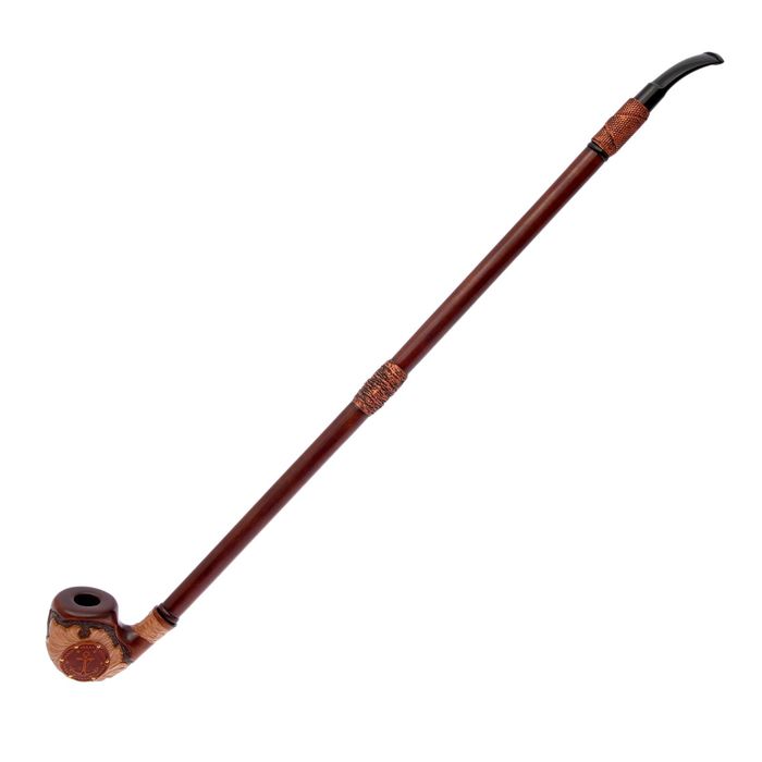 Трубка курительная "Орион" якорь кожа большой