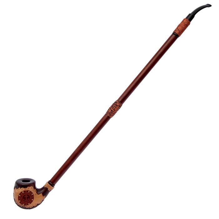 Трубка курительная "Орион" якорь кожа малый