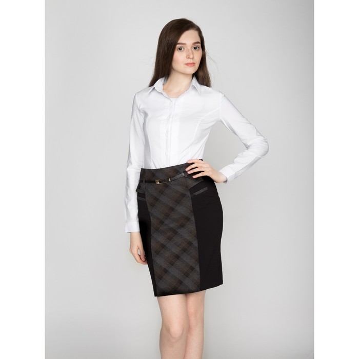 Рубашка женская 8012, размер 48, рост 164 см, цвет белый