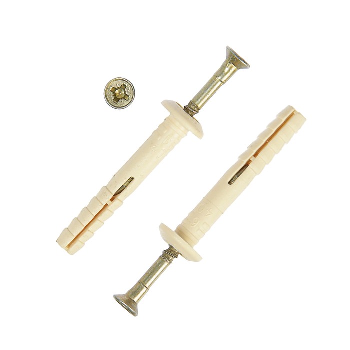 Дюбель-гвоздь TUNDRA krep, 6L40, грибовидная манжета, нейлон, в упаковке 150 шт.