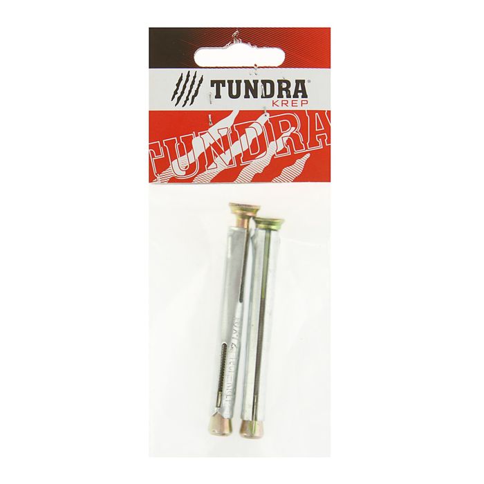 Анкер дюбель металлический, рамный TUNDRA krep, 10х72 мм, в пакете 2 шт.