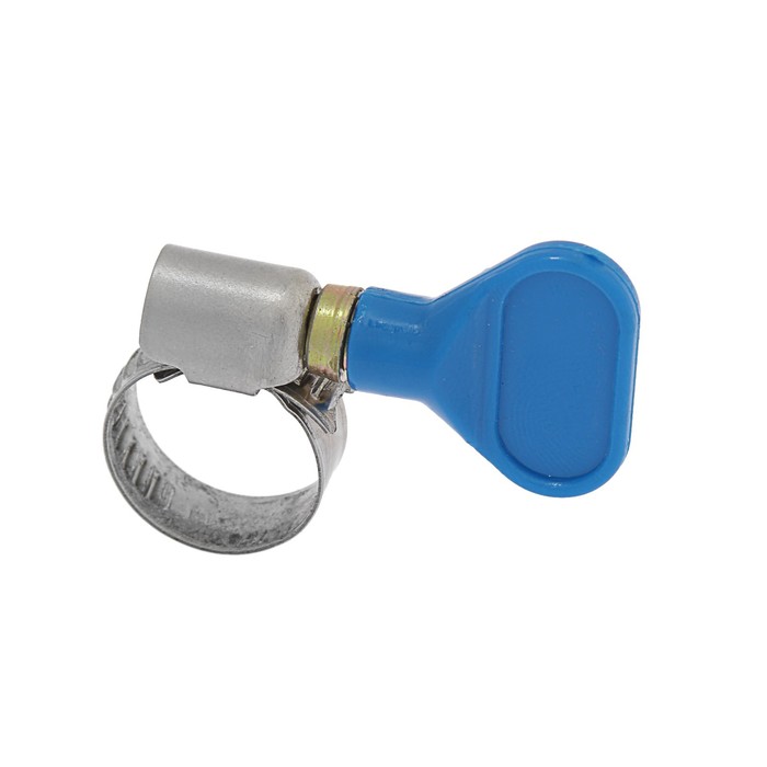 Хомут червячный с "барашком" TUNDRA krep, диаметр 10-16 мм, нержавеющая сталь