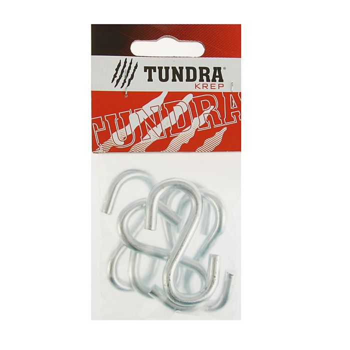 Крючок S-образный TUNDRA krep, М6, в пакете 5 шт.