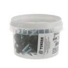 Саморезы кровельные TUNDRA krep, 4.8х35 мм, сверло, цвет коричневый шоколад RAL 8017, 60 шт.