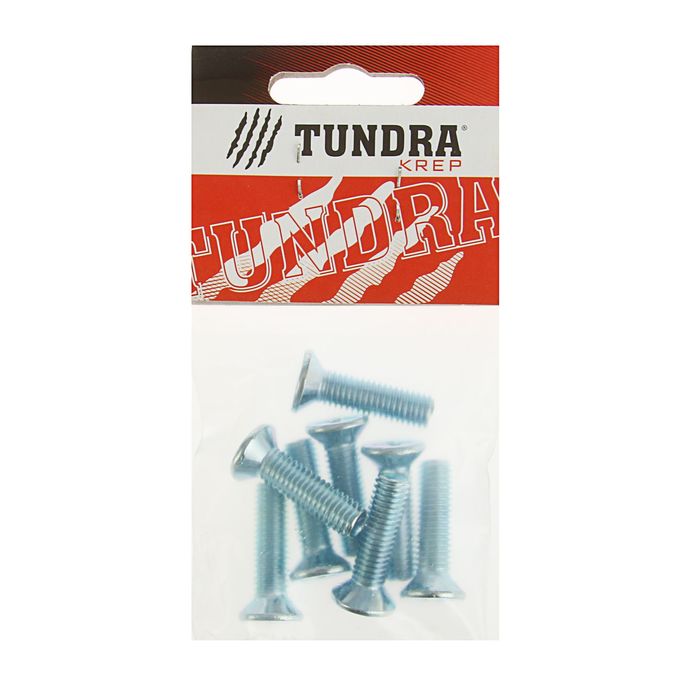 Винт DIN965 TUNDRA krep, с потайной головкой, оцинк. M8х30 мм, в пакете 8 шт.