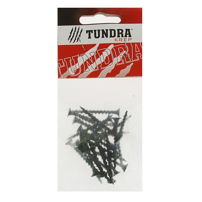 Саморезы по дереву TUNDRA krep, 3.8х41 мм, оксид, крупный шаг, 25 шт.