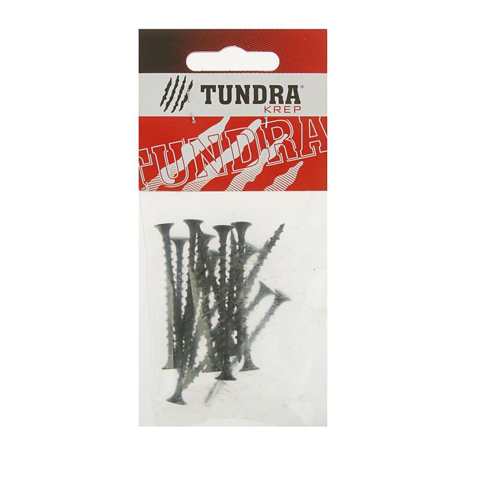 Саморезы по дереву TUNDRA krep, 3.8х51 мм, оксид, крупный шаг, 18 шт.