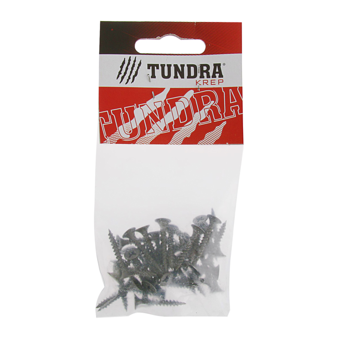 Саморез по металлу TUNDRA krep, 3.5х25 мм, оксид, частая резьба, 40 шт.