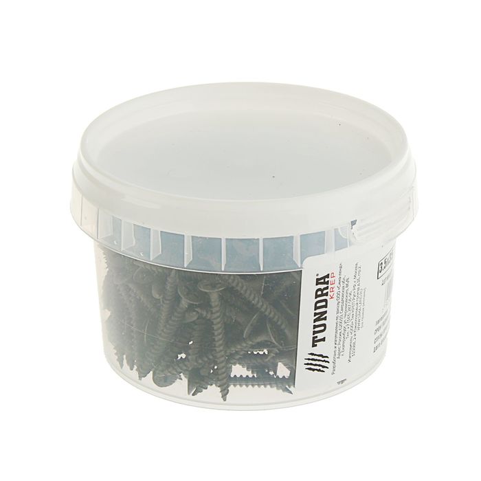 Саморез по металлу TUNDRA krep, 3.5х35 мм, оксид, частая резьба, 200 шт.