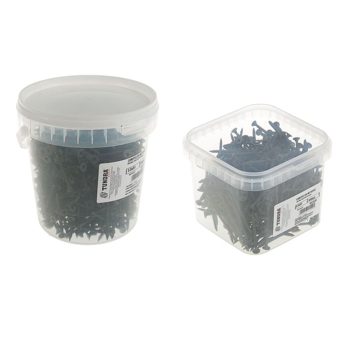 Саморез по металлу TUNDRA krep, 3.5х51 мм, оксид, частая резьба, 500 шт.