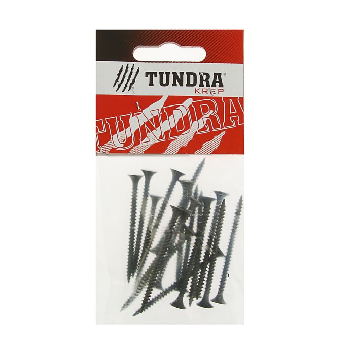 Саморез по металлу TUNDRA krep, 3.5х51 мм, оксид, частая резьба, 18 шт.