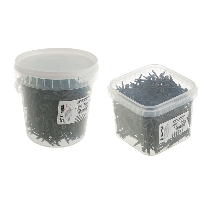 Саморез по металлу TUNDRA krep, 3.5х55 мм, оксид, частая резьба, 500 шт.