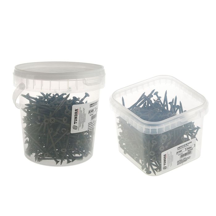 Саморез по металлу TUNDRA krep, 4.2х65 мм, оксид, частая резьба, 250 шт.