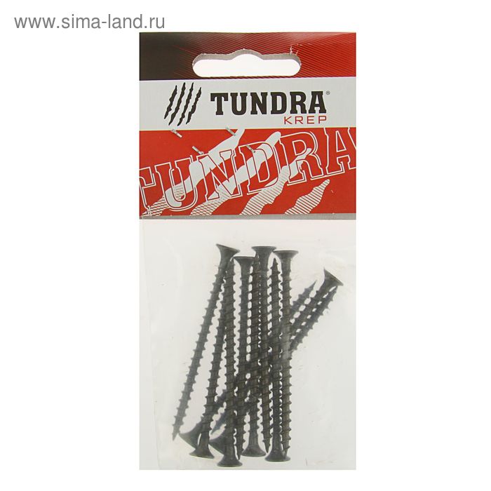 Саморез по металлу TUNDRA krep, 4.2х65 мм, оксид, частая резьба, 11 шт.