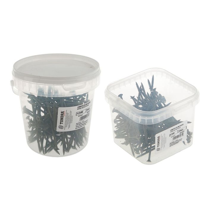 Саморез по металлу TUNDRA krep, 4.2х90 мм, оксид, частая резьба, 100 шт.