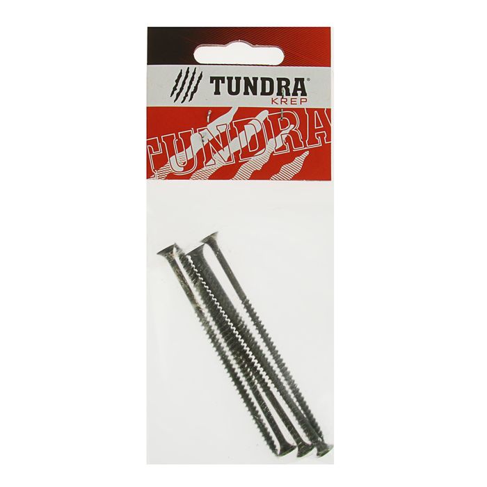 Саморез по металлу TUNDRA krep, 4.2х90 мм, оксид, частая резьба, 6 шт.