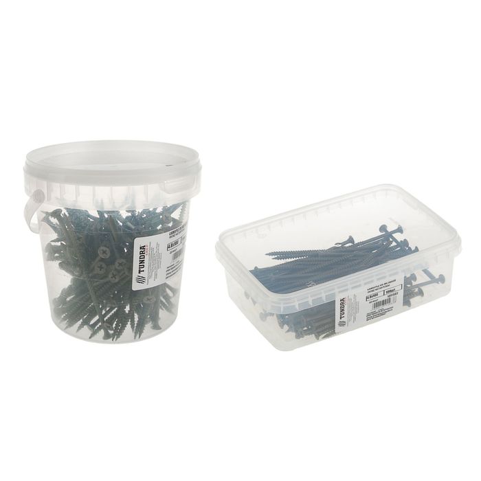 Саморез по металлу TUNDRA krep, 4.8х100 мм, оксид, частая резьба, 100 шт.