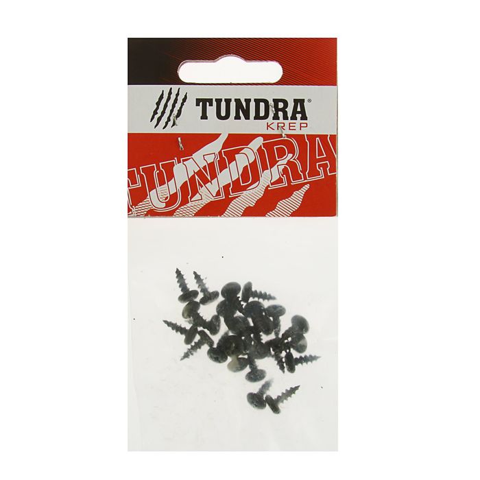 Саморез с полусферической головкой TUNDRA krep, 3.5х9.5 мм, острый, 25 шт.