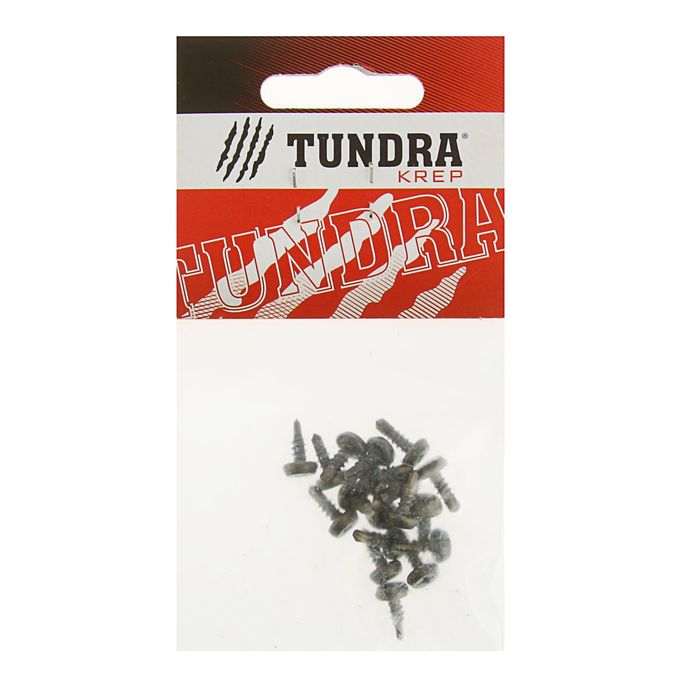 Саморез с полусферической головкой TUNDRA krep, 3.5х9.5 мм, сверло, 18 шт.