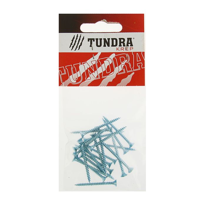 Саморезы универсальные TUNDRA krep, 3х35 мм, цинк, потай, 22 шт.
