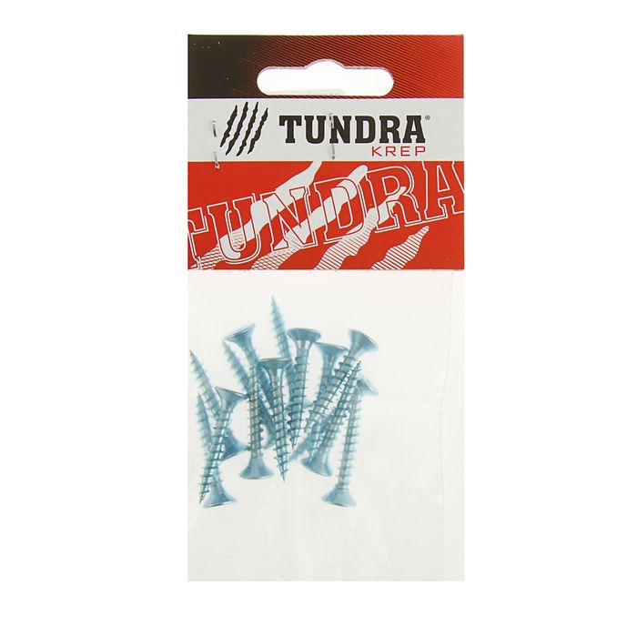 Саморезы универсальные TUNDRA krep, 4.5х30 мм, цинк, потай, 14 шт.
