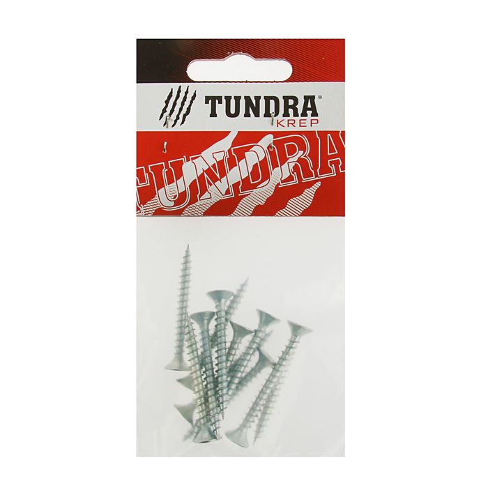 Саморезы универсальные TUNDRA krep, 4.5х40 мм, цинк, потай, 11 шт.